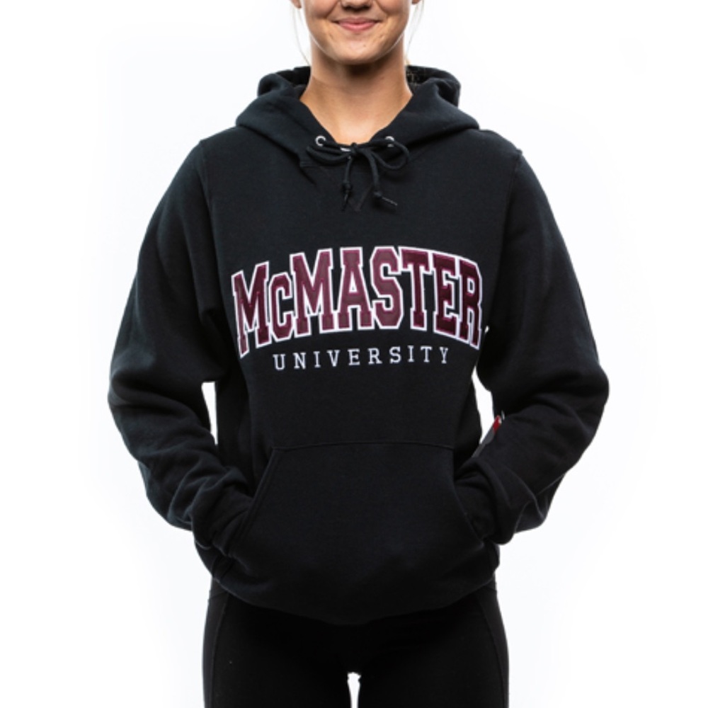 McMaster University Twill Embroidered Hoodie